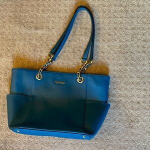 Calvin Klein leather tote